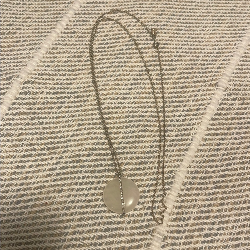 LOFT Silver Heart Pendant Necklace